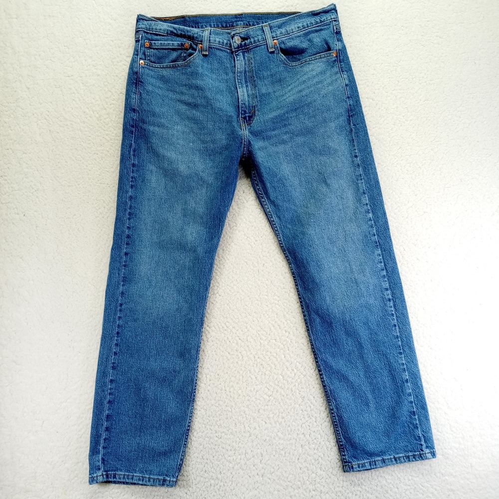 Levi Strauss 505 Mens Jeans W36 L30 Blue Straight‎ Leg Denim